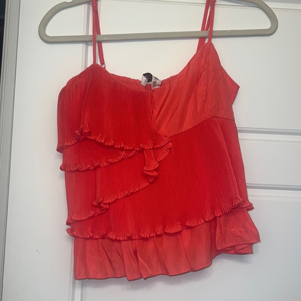 coral blouse never worn